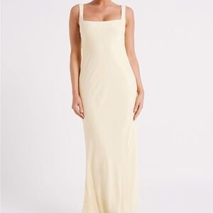 Meshki Ensley light yellow dress